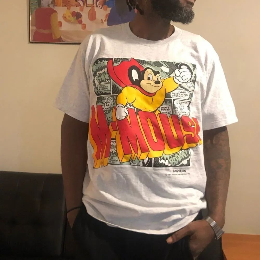 Vintage Mighty Mouse shirt vintage Mickey Mouse shirt vintage hero shirt